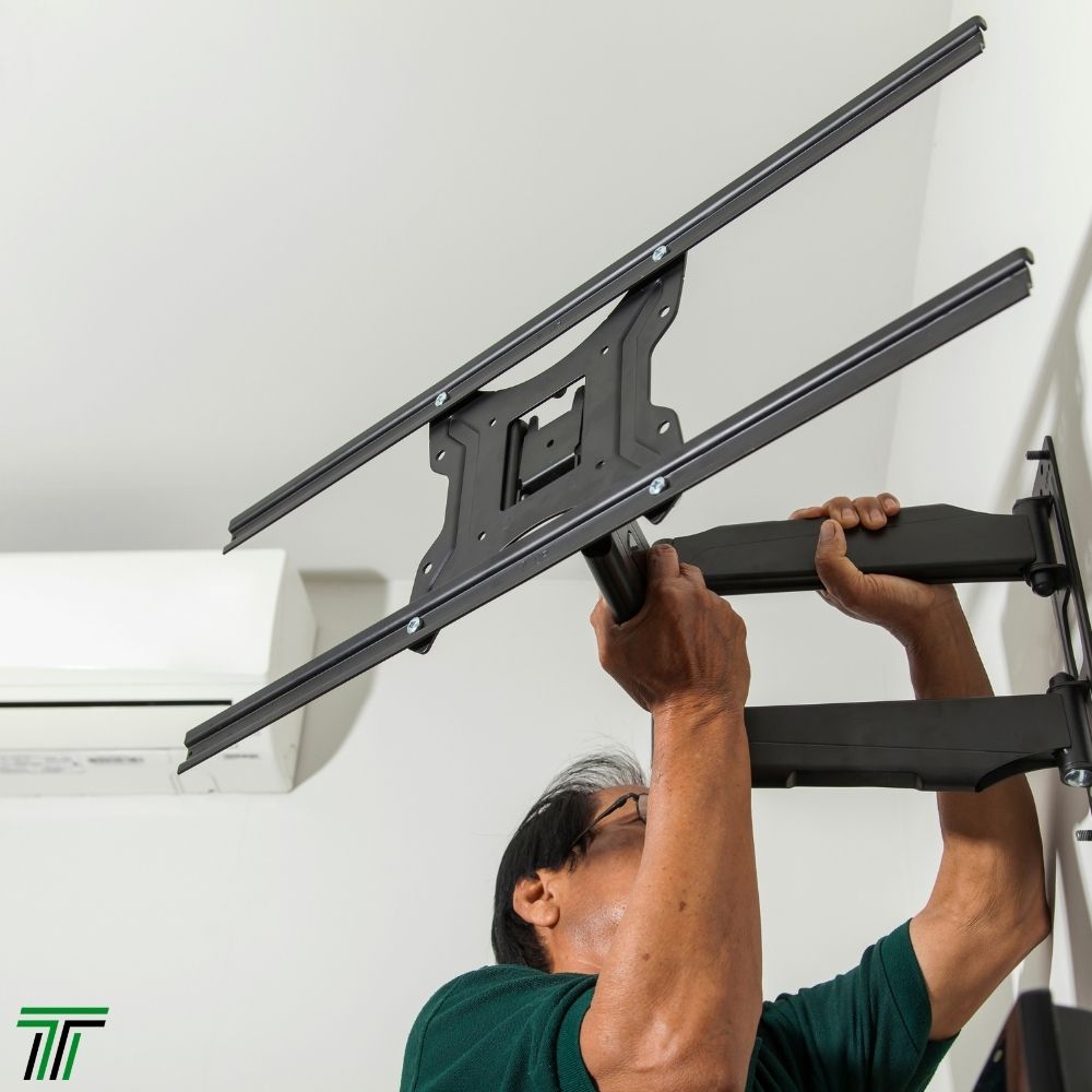 Topline TV Mounting in Boston, MA, is set to mount a stunning 65-inch television.